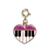 Charm It! Kolye & Bileklik Charm // Gold Glitter Piano Heart