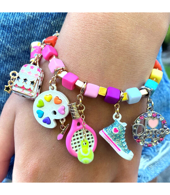 Charm It! Kolye & Bileklik Charm // Gold Tennis Racquet