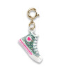 Charm It! Kolye & Bileklik Charm // Gold Glitter High Top Sneaker