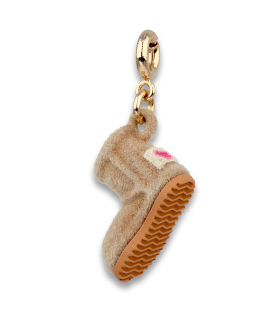 Charm It! Kolye & Bileklik Charm // Gold Furry Bootie