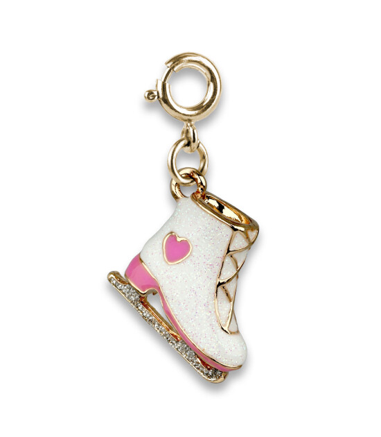 Charm It! Kolye & Bileklik Charm // Gold Glitter Ice Skate