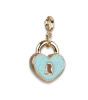 Charm It! Kolye & Bileklik Charm // Gold Heart Lock