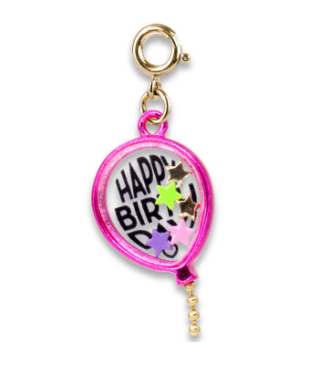 Charm It! Gold Birthday Balloon Shaker Charm