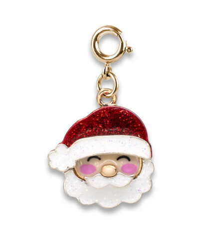 Charm It! Kolye & Bileklik Charm // Gold Glitter Santa