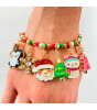 Charm It! Kolye & Bileklik Charm // Gold Glitter Santa