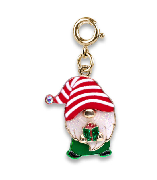 Charm It! Kolye & Bileklik Charm // Gold Swivel New Year Gnome