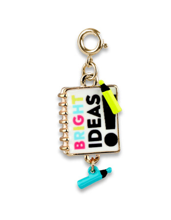 Charm It! Kolye & Bileklik Charm // Gold Bright Ideas Notebook