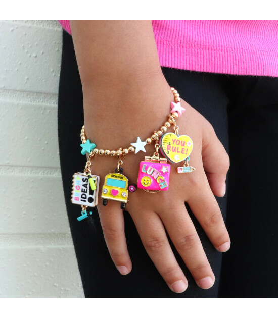 Charm It! Kolye & Bileklik Charm // Gold Bright Ideas Notebook
