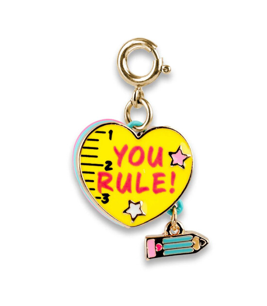 Charm It! Kolye & Bileklik Charm // Gold You Rule Heart