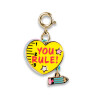 Charm It! Kolye & Bileklik Charm // Gold You Rule Heart