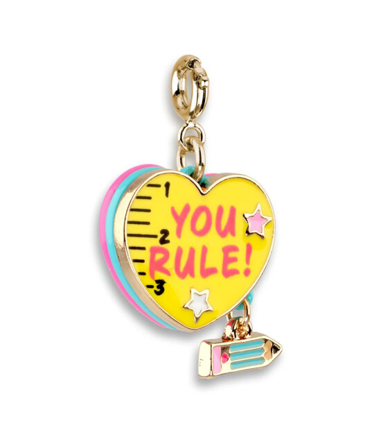 Charm It! Kolye & Bileklik Charm // Gold You Rule Heart