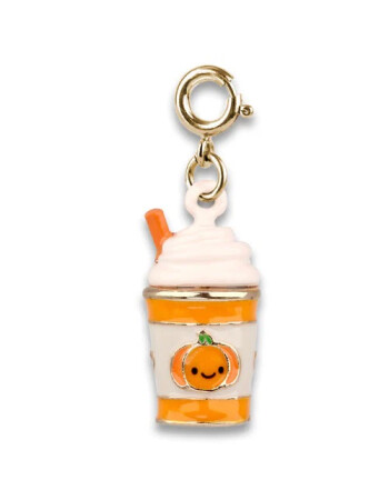 Charm It! Gold Pumpkin Spice Latte Charm