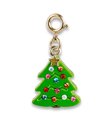 Charm It! Kolye & Bileklik Charm // Gold Sparkle Christmas Tree