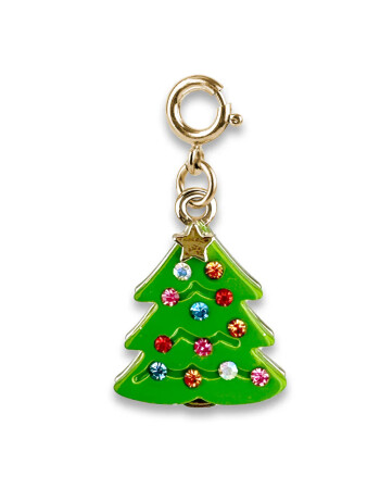 Charm It! Kolye & Bileklik Charm // Gold Sparkle Christmas Tree