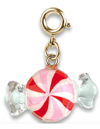 Charm It! Gold Peppermint Candy Charm