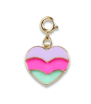 Charm It! Gold Swivel Heart Charm