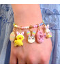 Charm It! Gold Furry Bunny Slipper Charm
