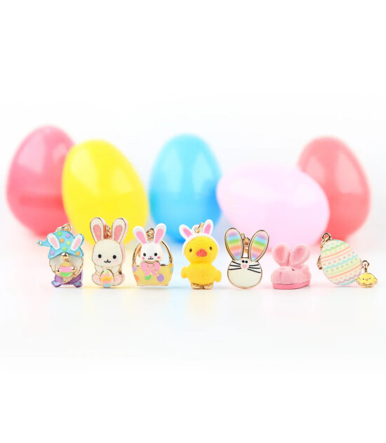 Charm It! Gold Furry Bunny Slipper Charm