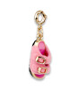 Charm It! Gold Furry Pink Sandal Charm