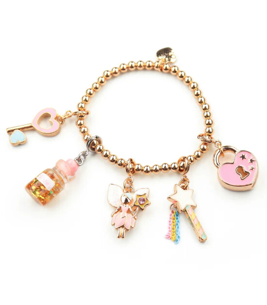 Charm It! Kolye & Bileklik Charm // Gold Glitter Fairy