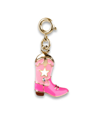 Charm It! Kolye & Bileklik Charm // Gold Cowboy Boot