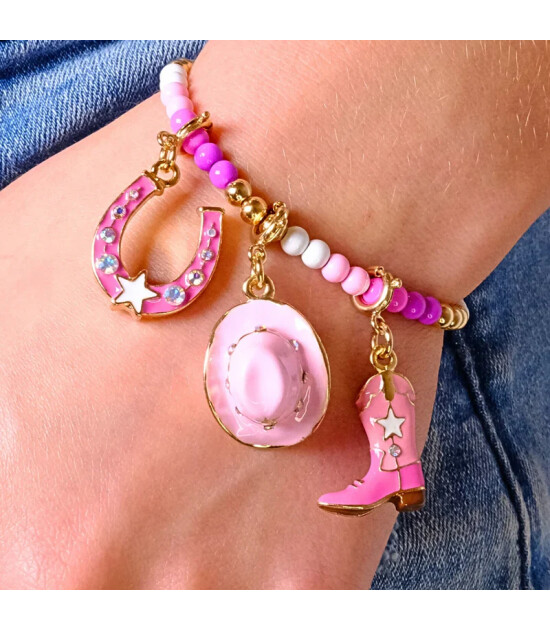 Charm It! Kolye & Bileklik Charm // Gold Cowboy Boot