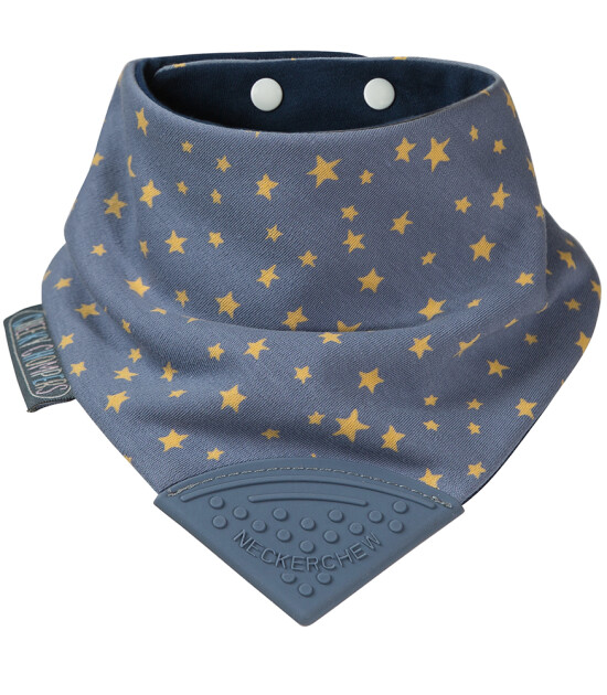 Cheeky Chompers Neckerchew Diş Kaşıyıcılı Önlük // Midnight Stars