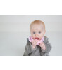 Cheeky Chompers Diş Kaşıyıcılı Fular Önlük (Cool Pink)
