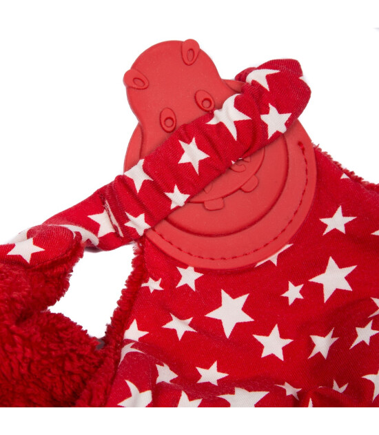 Cheeky Chompers Comfortchew Diş Kaşıyıcılı Uyku Arkadaşı // Red Stars