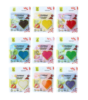 ChildGen Doğal Oyun Hamuru Refill Set (9 Adet)