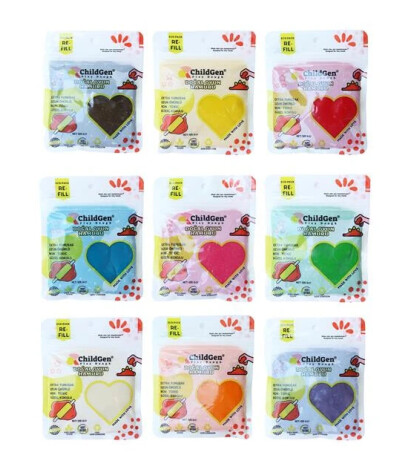 ChildGen Doğal Oyun Hamuru Refill Set (9 Adet)