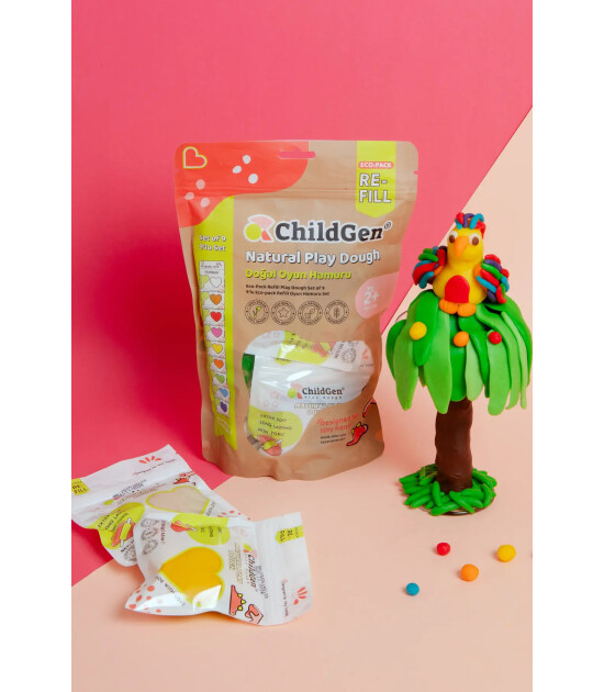 ChildGen Doğal Oyun Hamuru Refill Set (9 Adet)