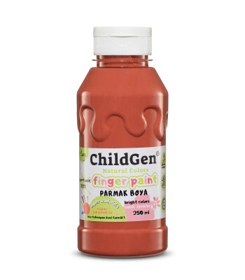 Childgen Süper Yıkanabilir Parmak Boya 350ML - Kahverengi
