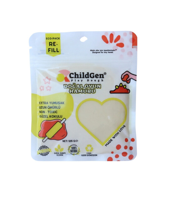 Childgen Oyun Hamuru Refill - 125 gr - Beyaz