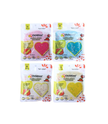 ChildGen Doğal Oyun Hamuru Refill Set (4 Adet) // Glitter