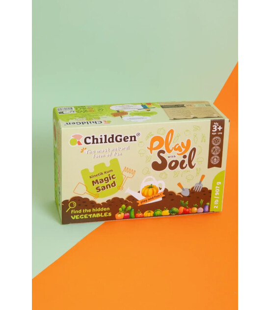 Childgen Doğal Kinetik Kum Toprak Set 907 Gr