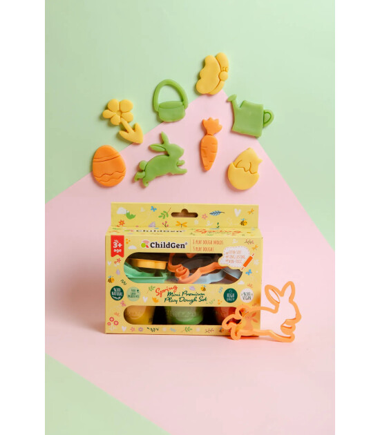 Childgen Doğal Oyun Hamuru Mini Premium Spring Set