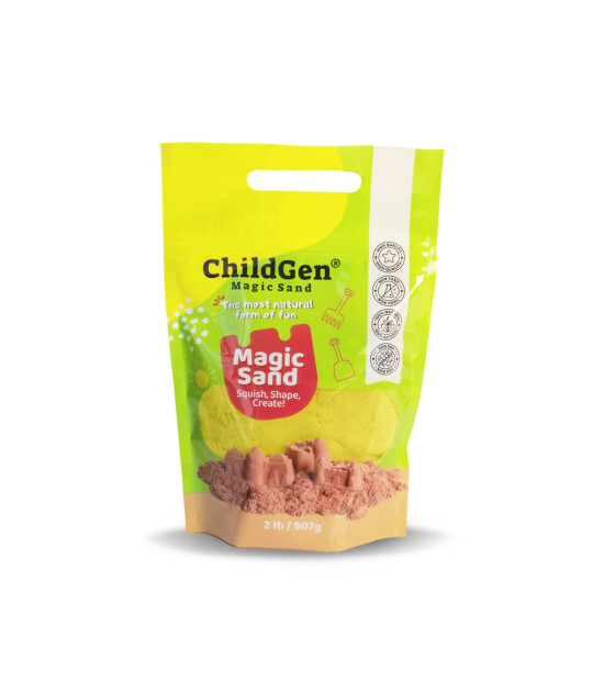 Childgen Kinetik Kum RefillPack  907 gr - Sarı