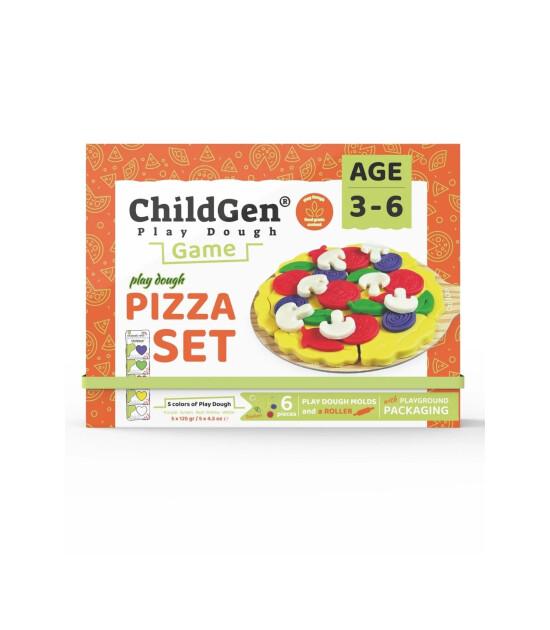 Childgen Pizza Sahneli Oyun Hamuru Kutusu