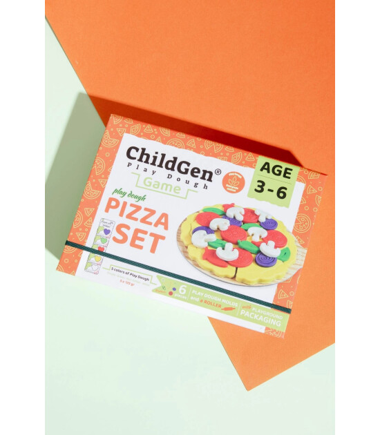 Childgen Pizza Sahneli Oyun Hamuru Kutusu