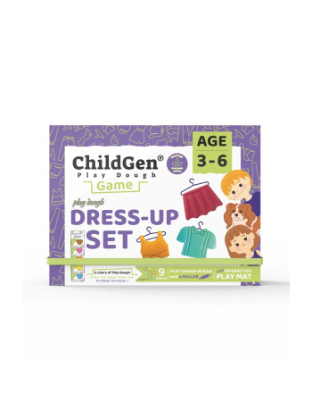 Childgen Giysi Giydirme Sahneli Oyun Hamuru Kutusu