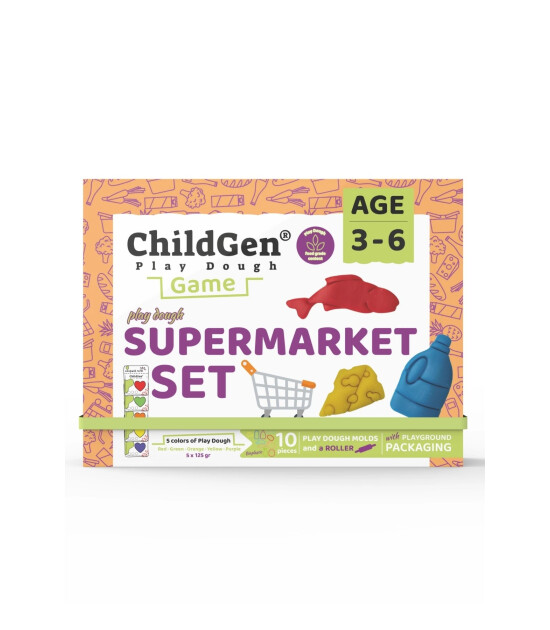 Childgen Süper Market Sahneli Oyun Hamuru Kutusu