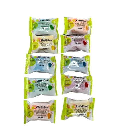 Childgen - Doğal Oyun Hamuru -10'lu Minipack - (10x50gr)