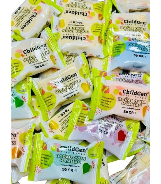 Childgen - Doğal Oyun Hamuru -10'lu Minipack - (10x50gr)