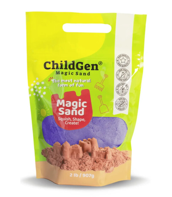 Childgen Kinetik Kum RefillPack  907 gr - Mor