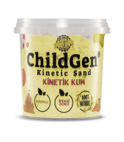 ChildGen Doğal Kinetik Kum (500 gr) // Sarı