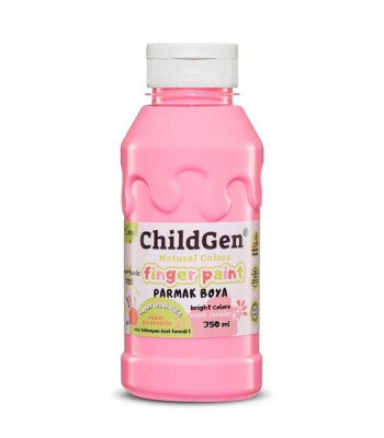 Childgen - Süper Yıkanabilir Parmak Boya 350 ml şişe - Pembe