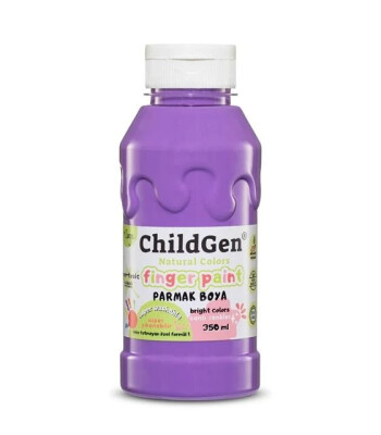 Childgen - Süper Yıkanabilir Parmak Boya 350 ml şişe - Mor