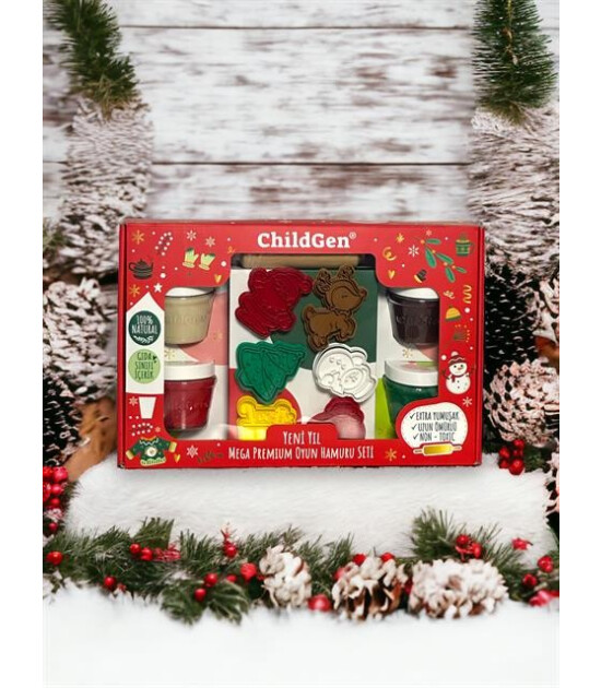 Childgen Doğal Oyun Hamuru - MEGA Premium Yeni Yıl Seti 2024