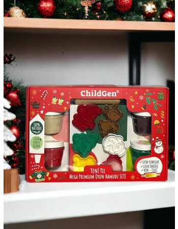 Childgen Doğal Oyun Hamuru - MEGA Premium Yeni Yıl Seti 2024